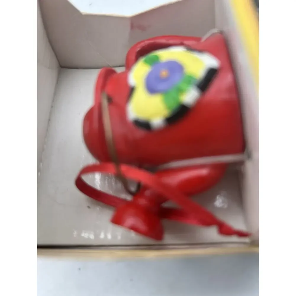 Mary Engelbreit Collection Red Watering Can Purple Flower In Heart In Package